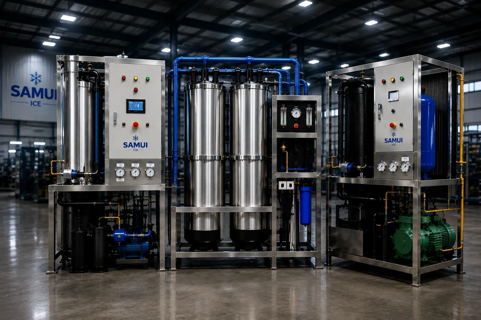 Mesin es kristal SAMUI Ice untuk kebutuhan produksi bisnis dan industri